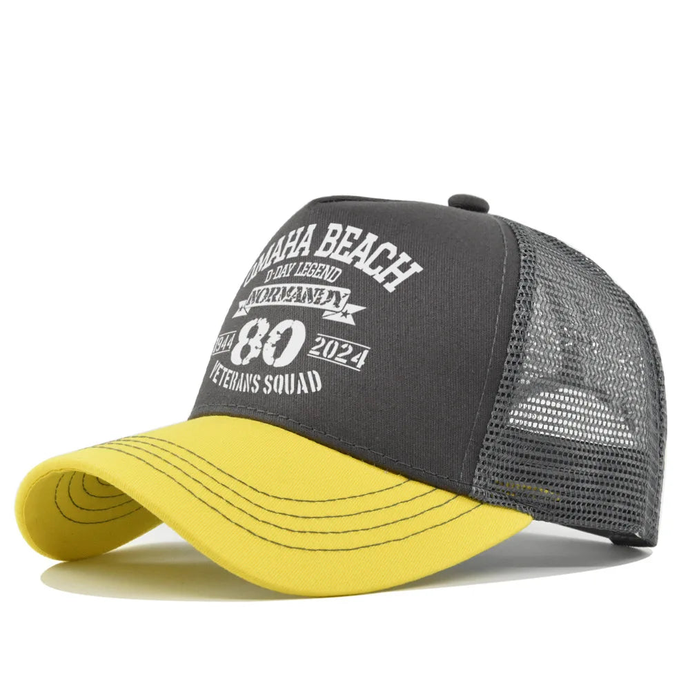 Omaha Beach Veterans Trucker Cap