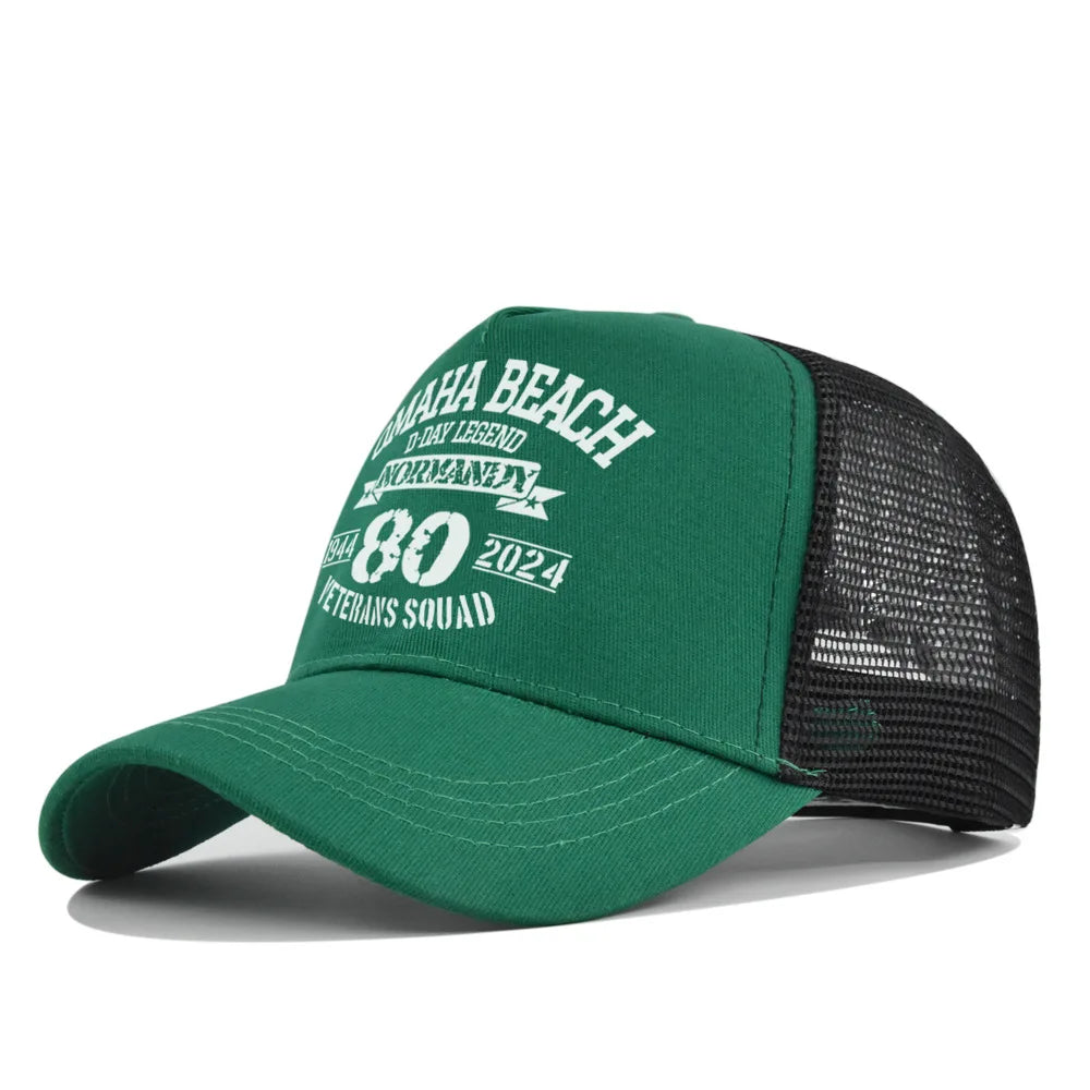 Omaha Beach Veterans Trucker Cap