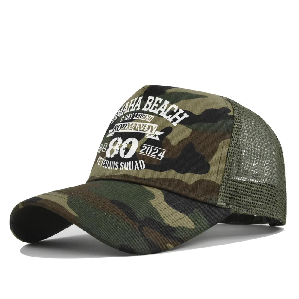 Omaha Beach Veterans Trucker Cap