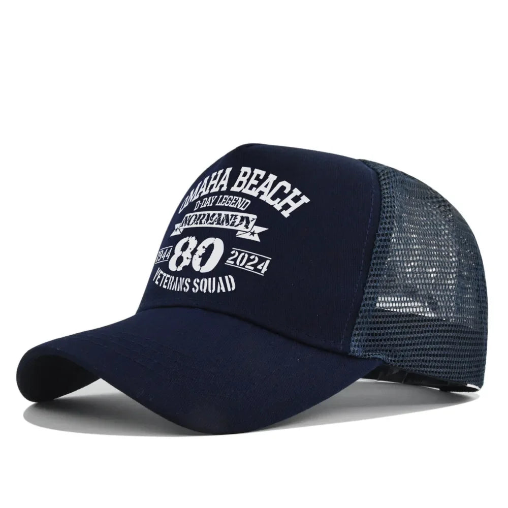 Omaha Beach Veterans Trucker Cap