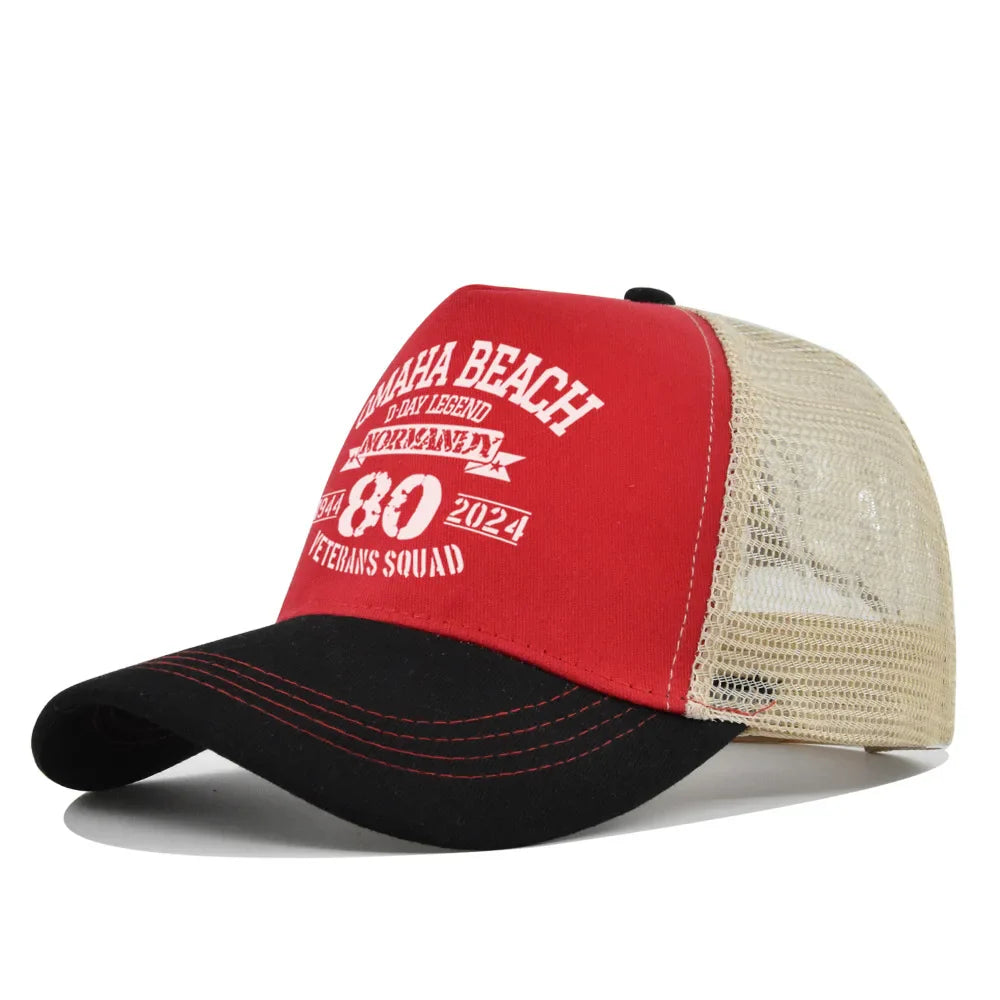 Omaha Beach Veterans Trucker Cap