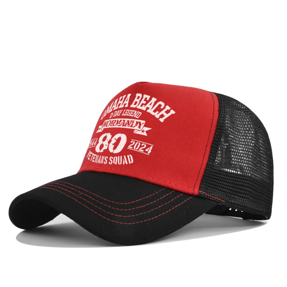 Omaha Beach Veterans Trucker Cap