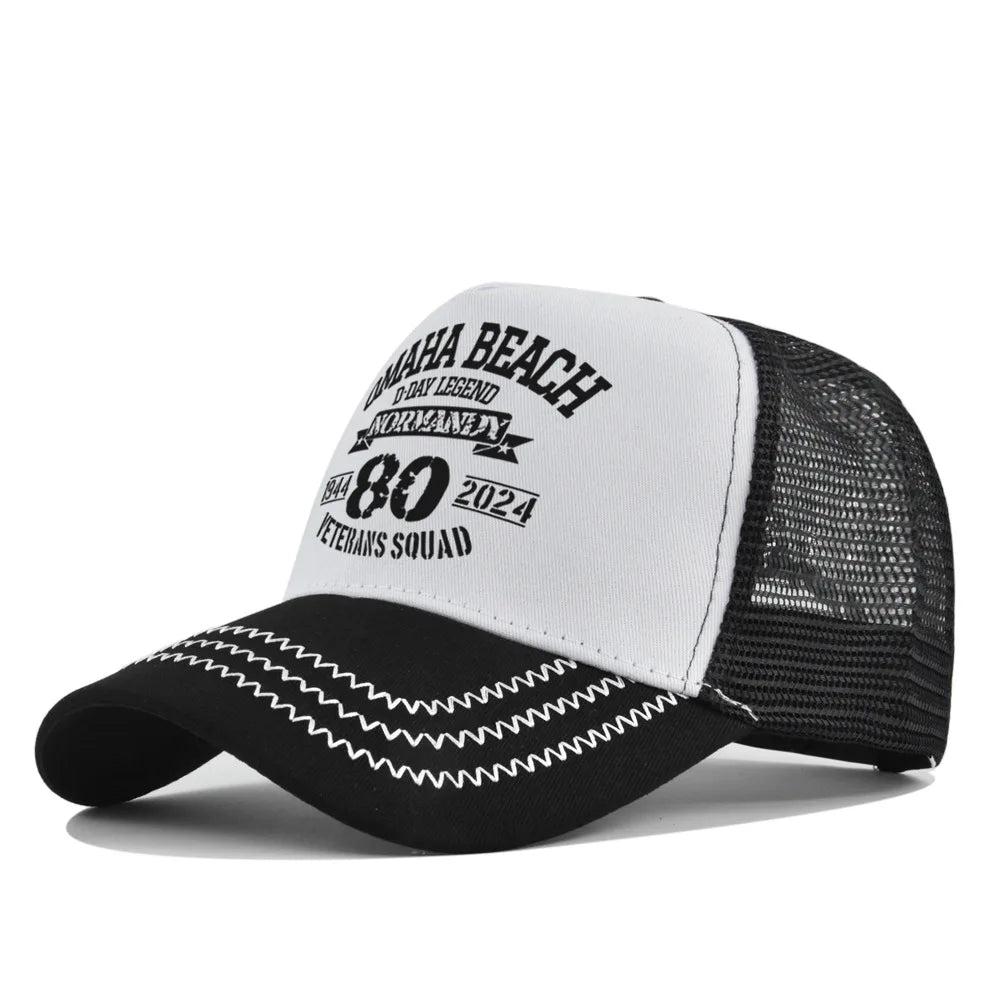 Omaha Beach Veterans Trucker Cap