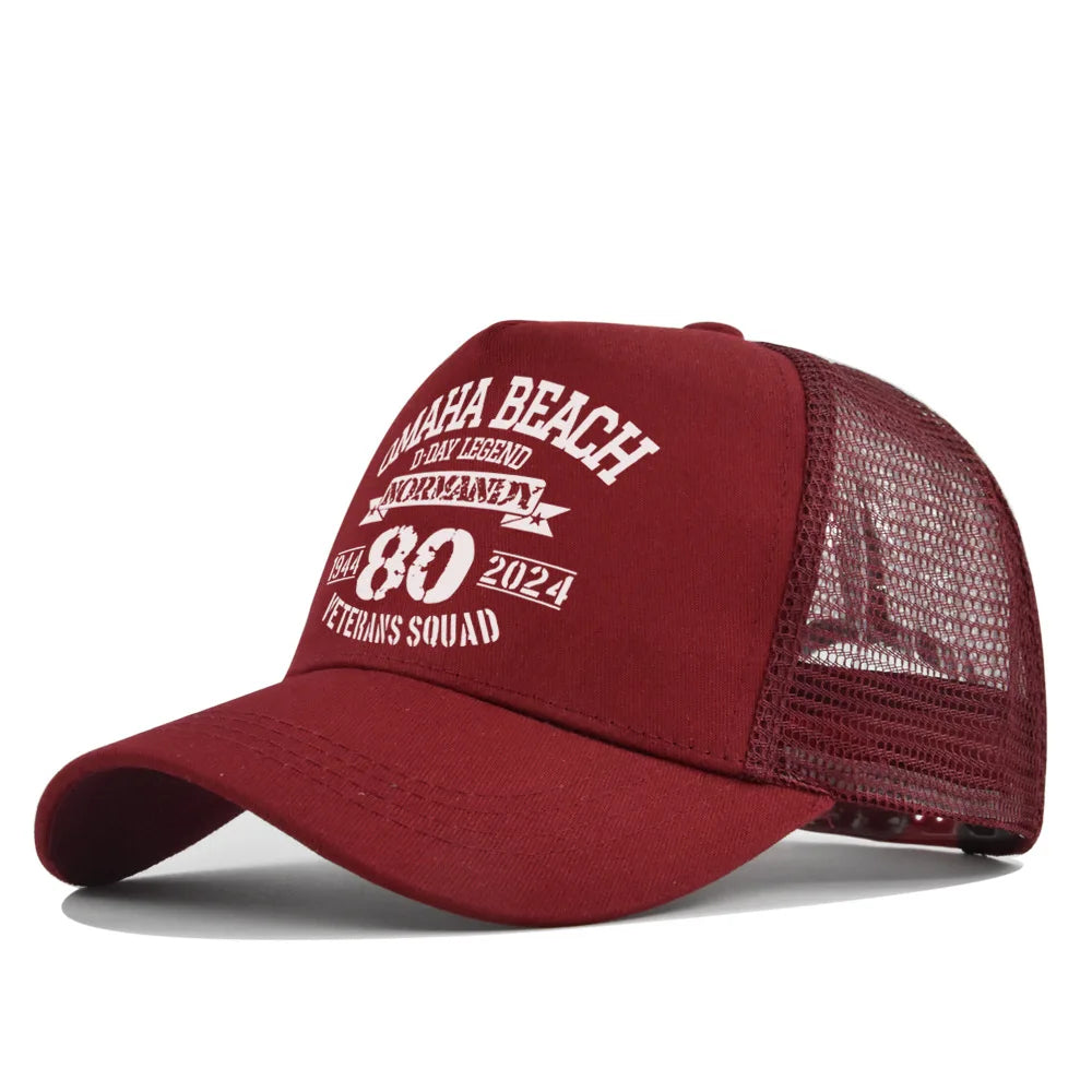 Omaha Beach Veterans Trucker Cap