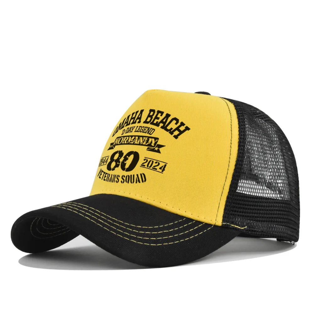 Omaha Beach Veterans Trucker Cap
