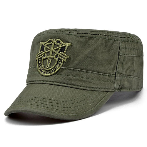 Green Army Cap Tactical Shield