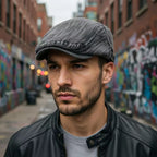 Oregon Retro Denim Gatsby Flat Cap