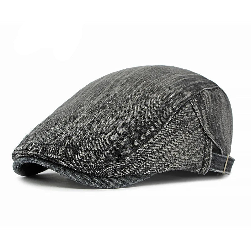 Oregon Retro Denim Gatsby Flat Cap