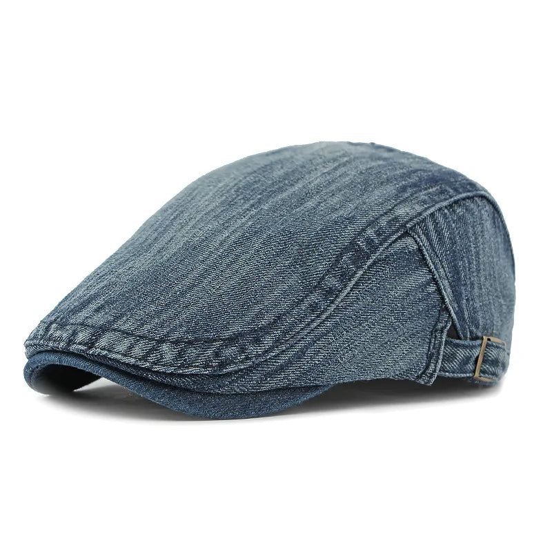 Oregon Retro Denim Gatsby Flat Cap