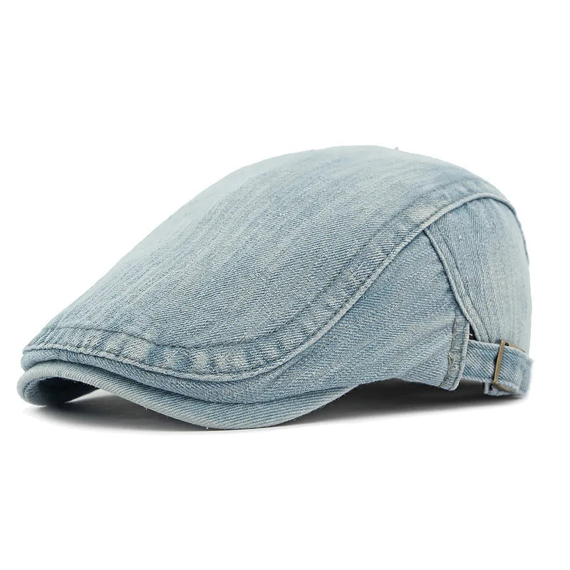 Oregon Retro Denim Gatsby Flat Cap