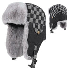 Oregon Winter Skiing Plaid Trapper Bomber Hat
