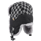 Oregon Winter Skiing Plaid Trapper Bomber Hat