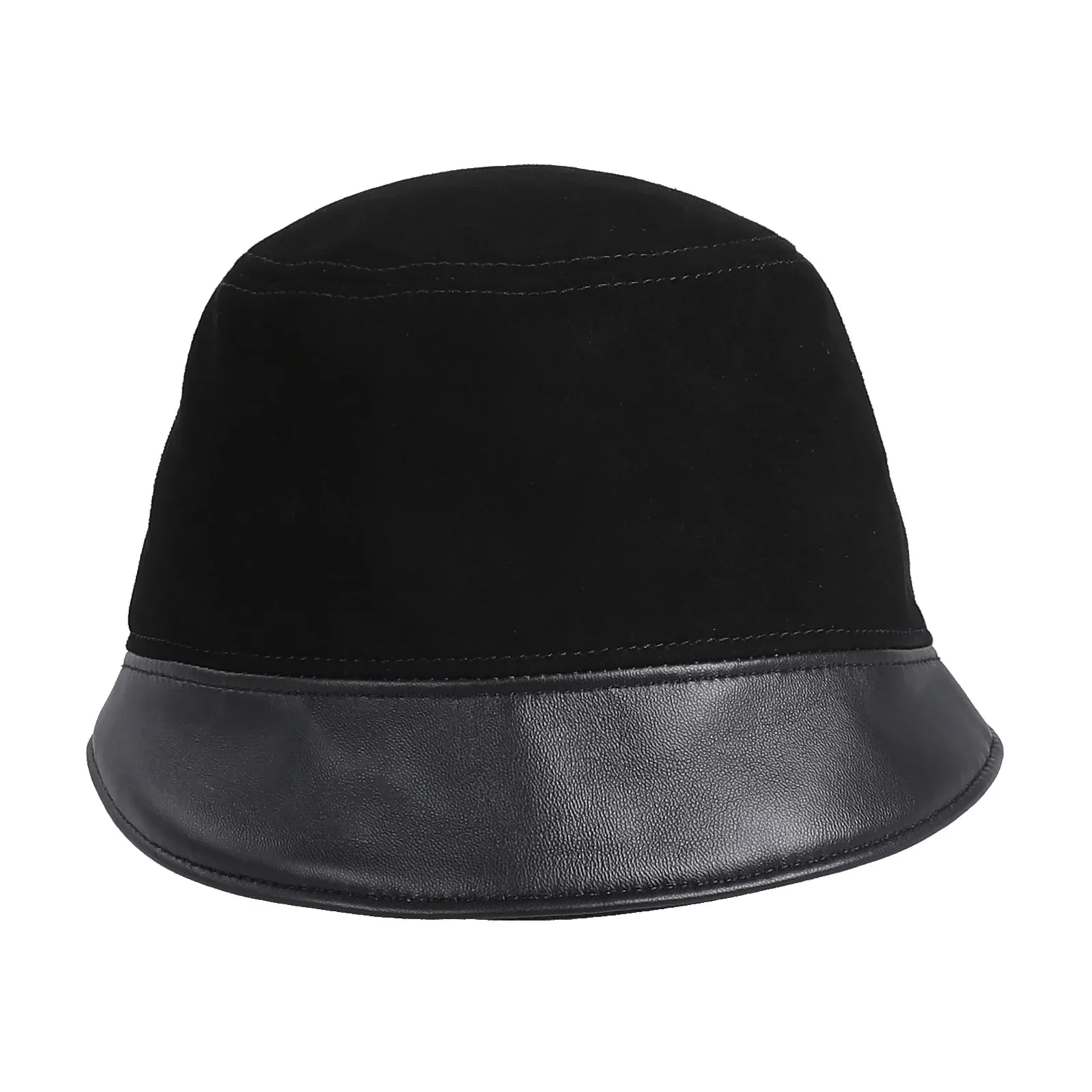 Orléans Woman Genuine Suede Leather Cloche Hat