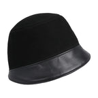 Orléans Woman Genuine Suede Leather Cloche Hat