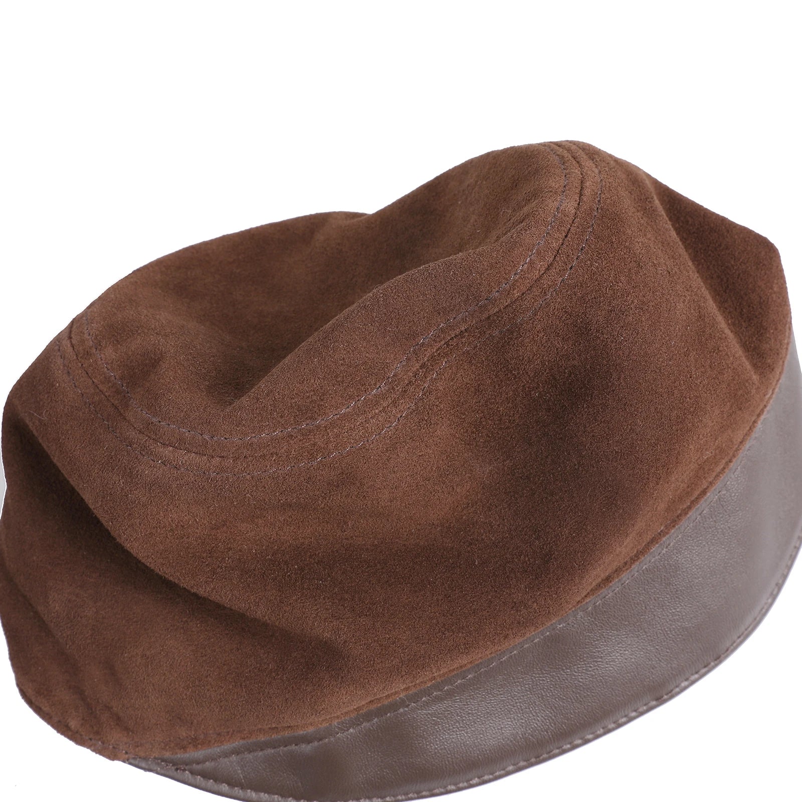 Orléans Woman Genuine Suede Leather Cloche Hat