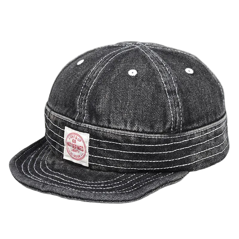 Osaka Vintage Denim Short-Brim Baseball Cap