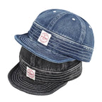Osaka Vintage Denim Short-Brim Baseball Cap