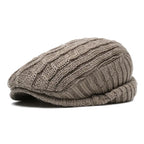 Ottawa Winter Striped Flat Cap