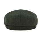Oxford Herringbone Wool Newsboy Cap