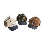 PP One Winter Wool Fur Earflaps Baseball Cap