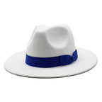 Pahoda White Cotton Fedora Hat