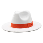 Pahoda White Cotton Fedora Hat