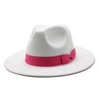 Pahoda White Cotton Fedora Hat