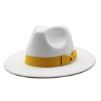 Pahoda White Cotton Fedora Hat