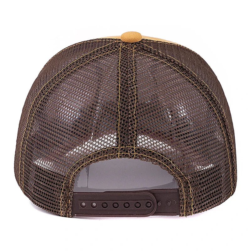 Painted Animals Suede Trucker Cap