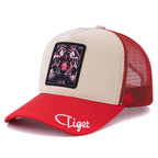 Painted Animals Suede Trucker Cap