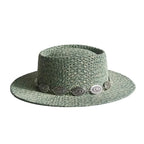 Palermo Summer Handmade Straw Porkpie Hat