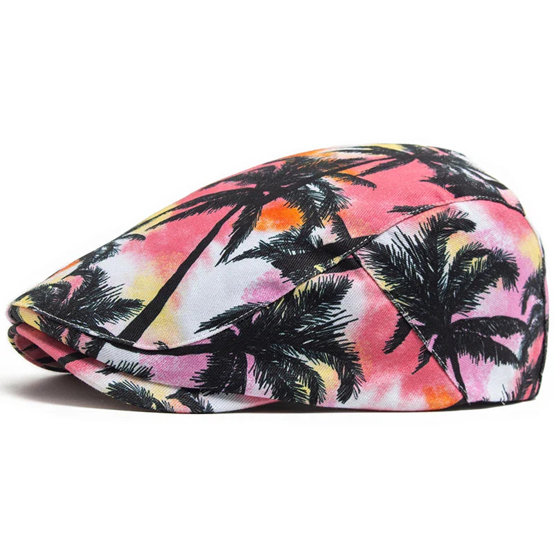 Palm Trees Summer Flat Cap