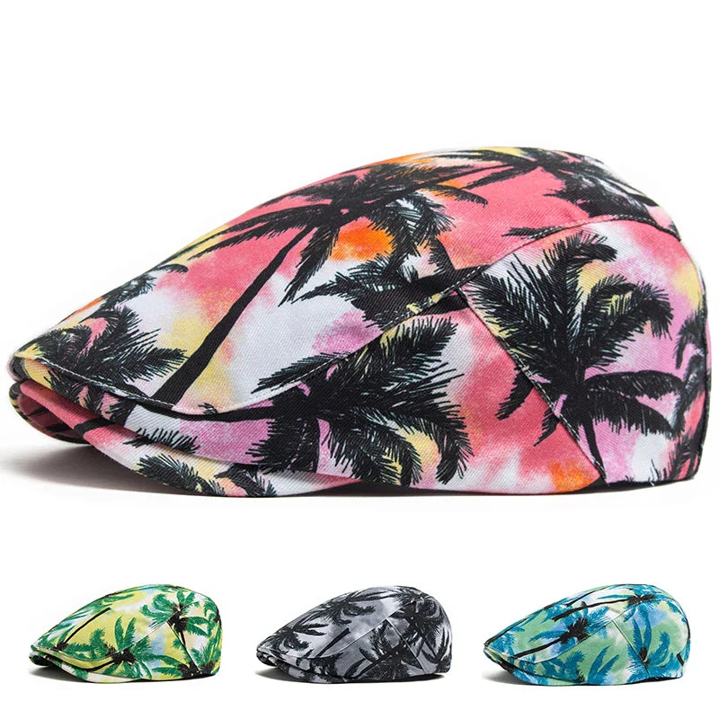 Palm Trees Summer Flat Cap