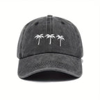 Palm Trees Washed Cotton Baseball Cap