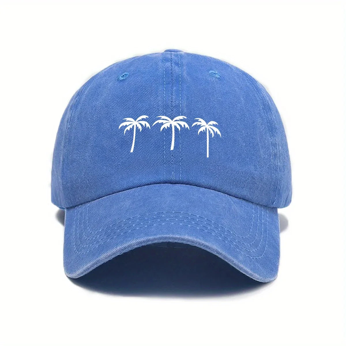 Palm Trees Washed Cotton Baseball Cap