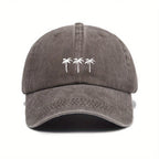 Palm Trees Washed Cotton Baseball Cap