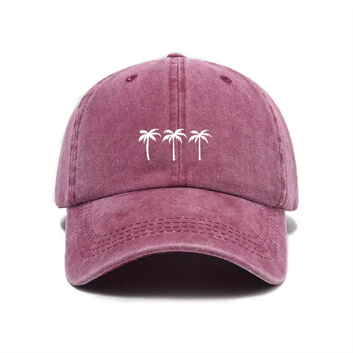 Palm Trees Washed Cotton Baseball Cap