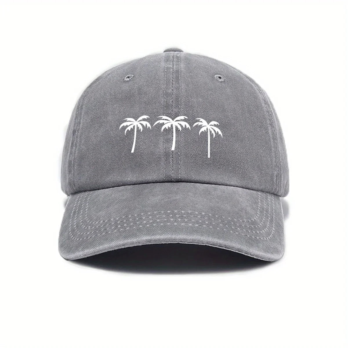 Palm Trees Washed Cotton Baseball Cap