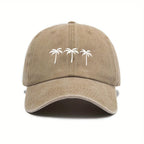 Palm Trees Washed Cotton Baseball Cap
