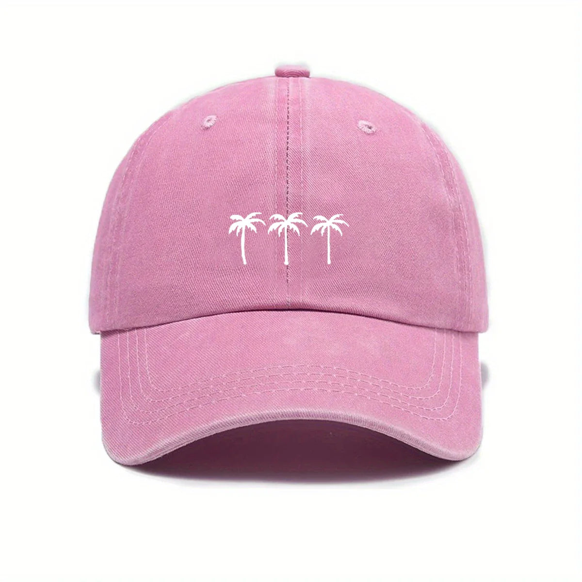 Palm Trees Washed Cotton Baseball Cap