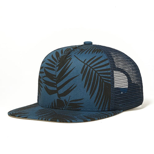 Blue Mesh Snapback back view