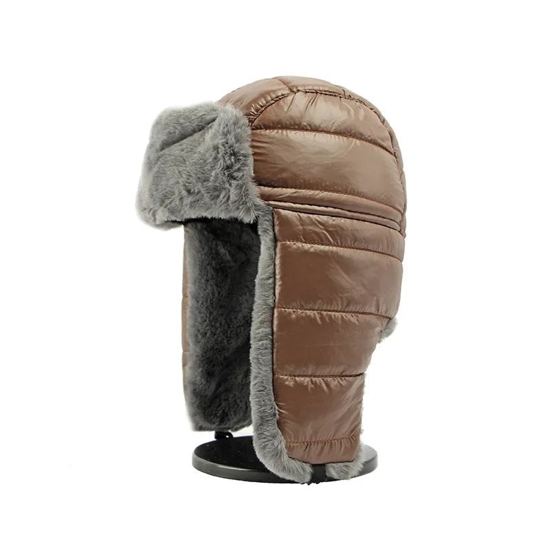 Pasternak Padded Fur Ushanka Waterproof Bomber Hat