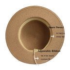 Rose raffia boater hat – summer raffia hat close-up