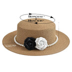 Rose raffia boater hat – summer raffia hat lifestyle