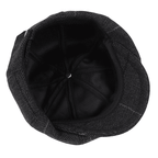 Plaid & Herringbone Wool Newsboy Cap