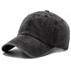 Plain Washed Cotton Baseball Cap