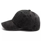 Plain Washed Cotton Baseball Cap