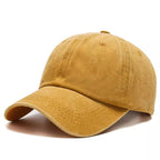 Plain Washed Cotton Baseball Cap