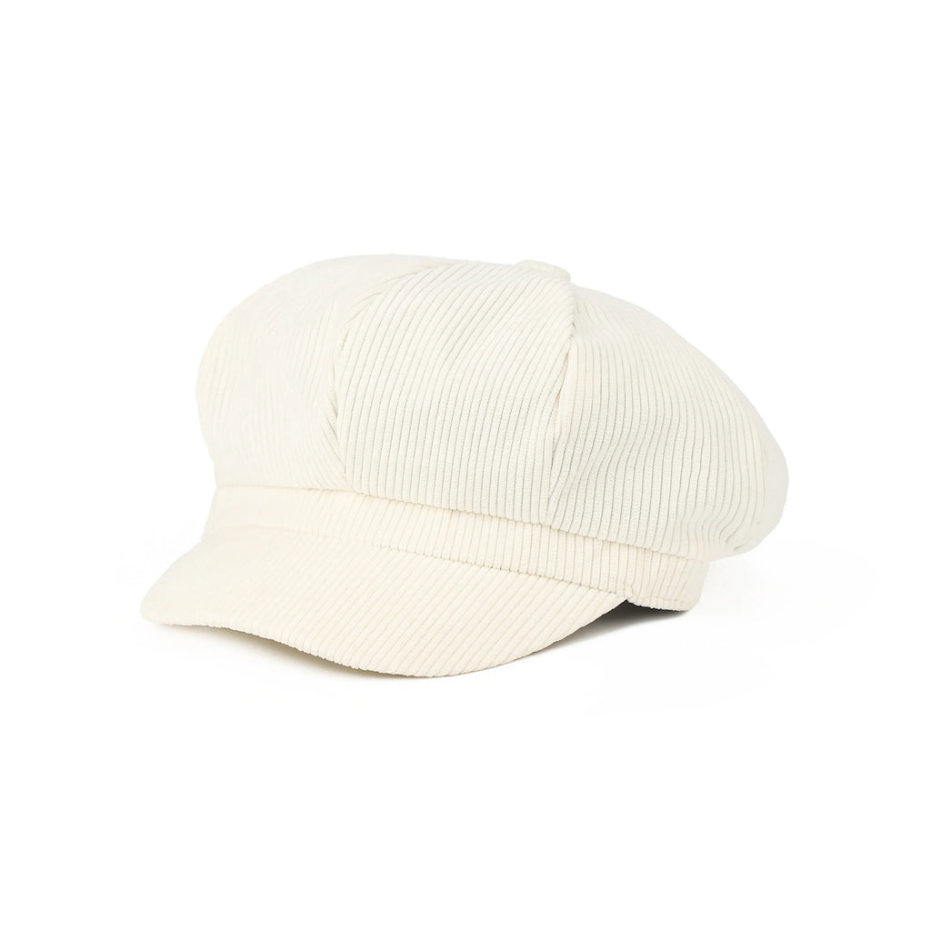 Plymouth Women Corduroy 8-Panels Newsboy Cap