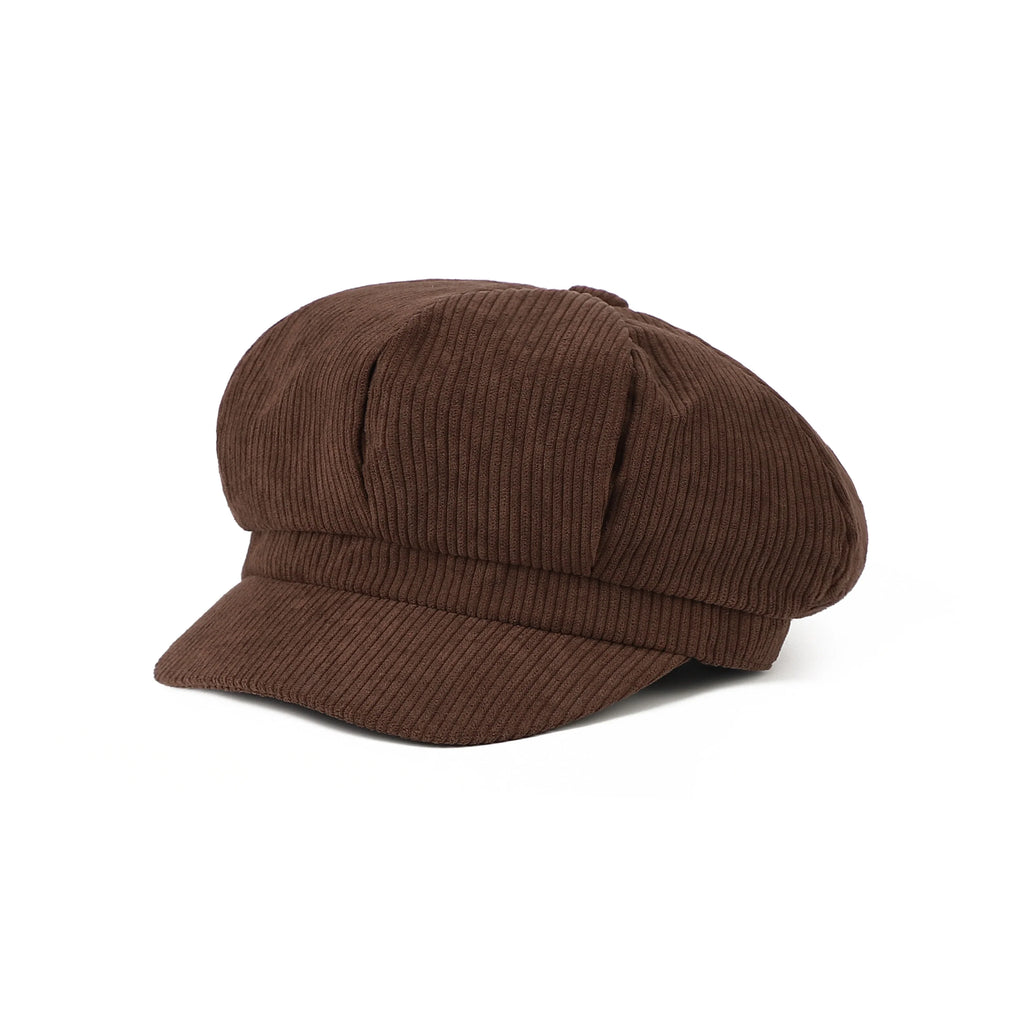 Plymouth Women Corduroy 8-Panels Newsboy Cap